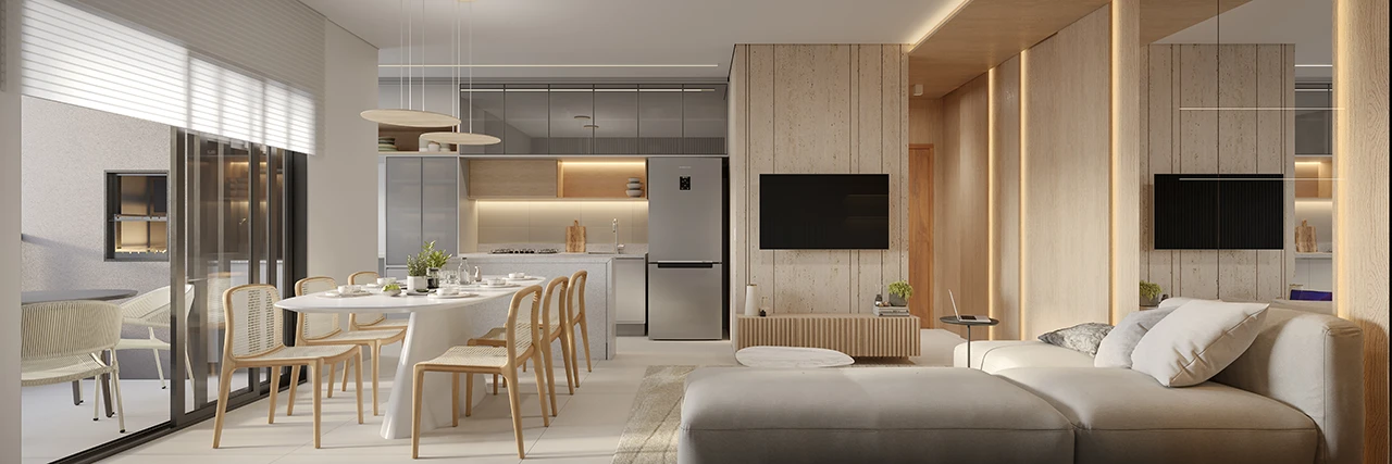 Cozinha Integrada - 94 m²