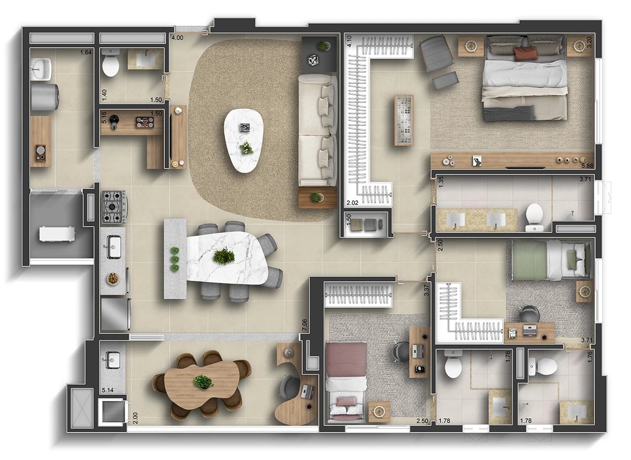 122 m² - Finais 01 e 07